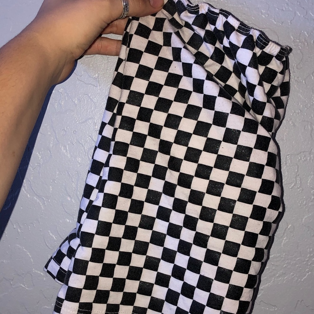 Checkered tube top